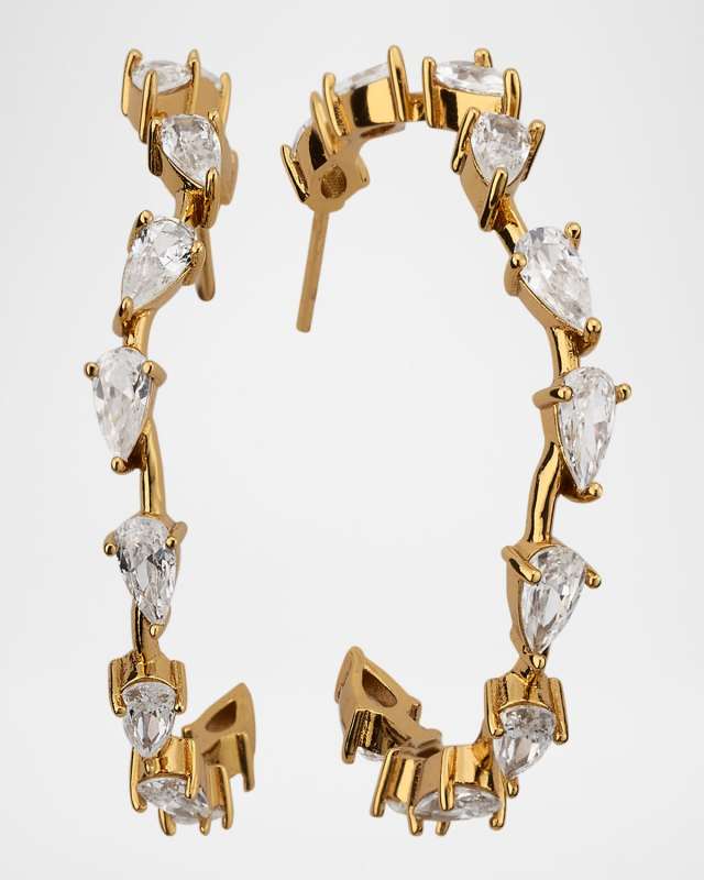 Worth Crystal Hoop Earrings